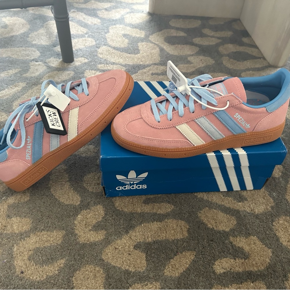 Adidas Spezial Pink and Blue Sneakers - Picture 3 of 7